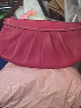 Pink monster clutch